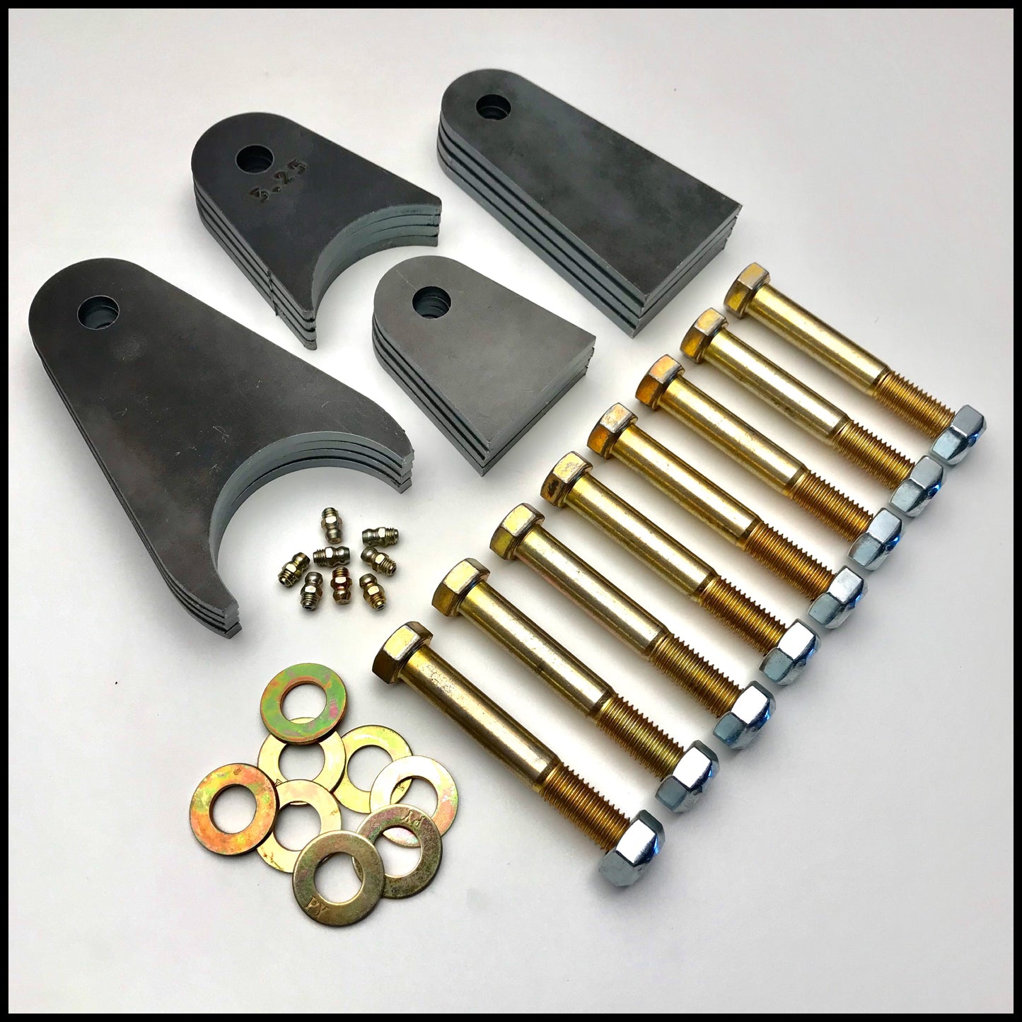Heavy Duty Universal Triangulated 4-Link Kit 1.5" OD (Unwelded)