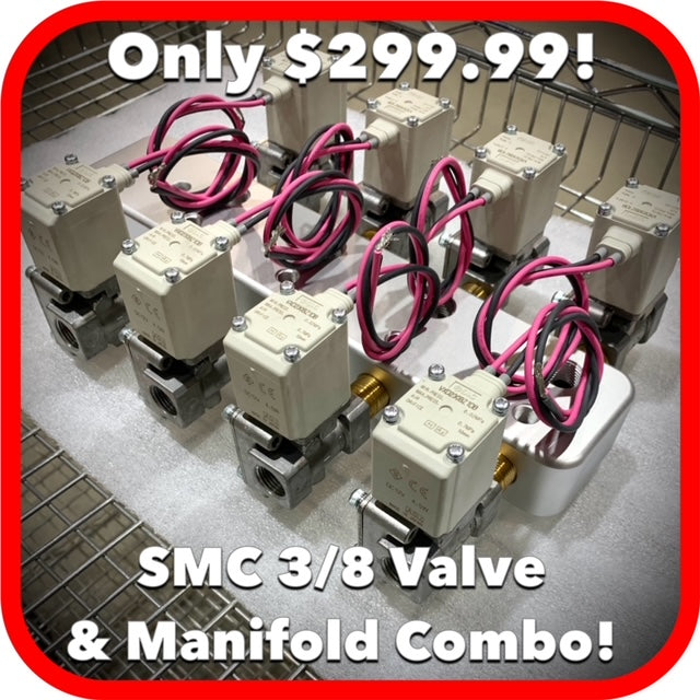 SMC 3/8 Valve & Manifold Combo